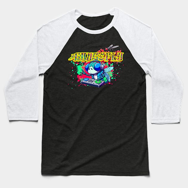 HouseFly Baseball T-Shirt by Blackreach Studios